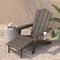 Flash Furniture Brown Adirondack Chair with Ottoman and Cupholder LE-HMP-1044-110-BR-GG - alternate 3